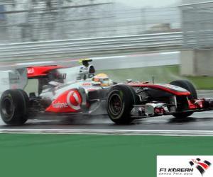 Puzzle Lewis Hamilton - McLaren - Κορέα 2010 (2 º Classified)